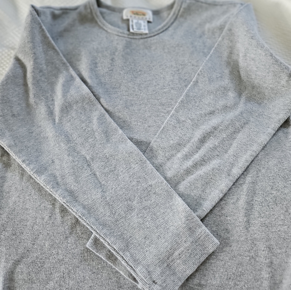 Talbots Dove Gray Long-Sleeve Tee